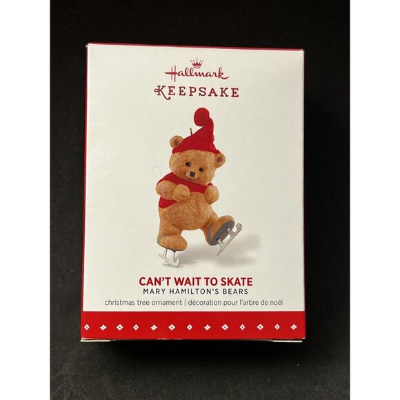 2015 Hallmark Can’t Wait To Skate Mary Hamilton’s Bear Christmas Ornament HM11 - Picture 1 of 5
